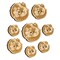 Mermaid and Fish Friend Wood Buttons for Sewing Knitting Crochet DIY Craft